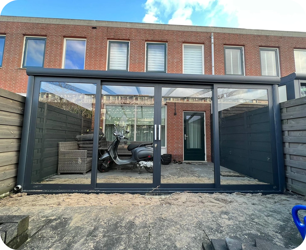 Showroom en veranda project Zonpa Veranda Schiedam
